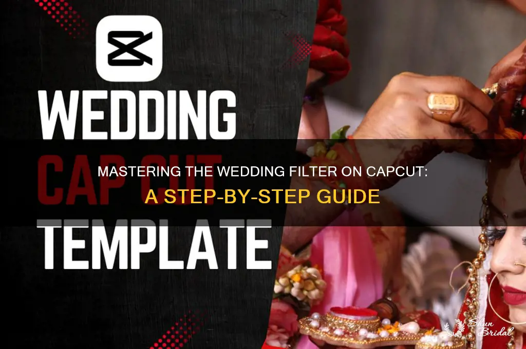 how to do the wedding filter on capcut