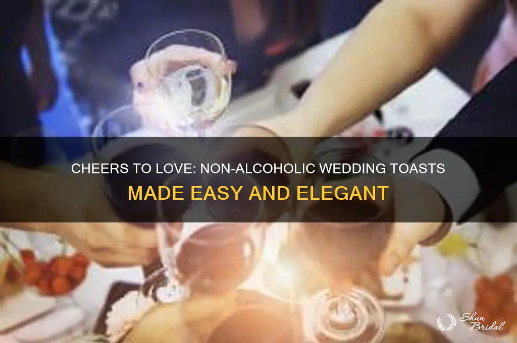 how to do toasts at wedding without alcohol