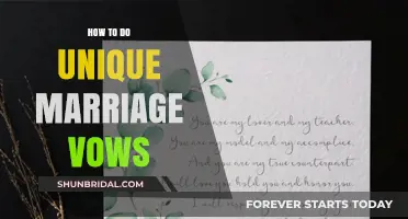 Crafting Heartfelt, Personalized Marriage Vows: A Guide to Uniqueness
