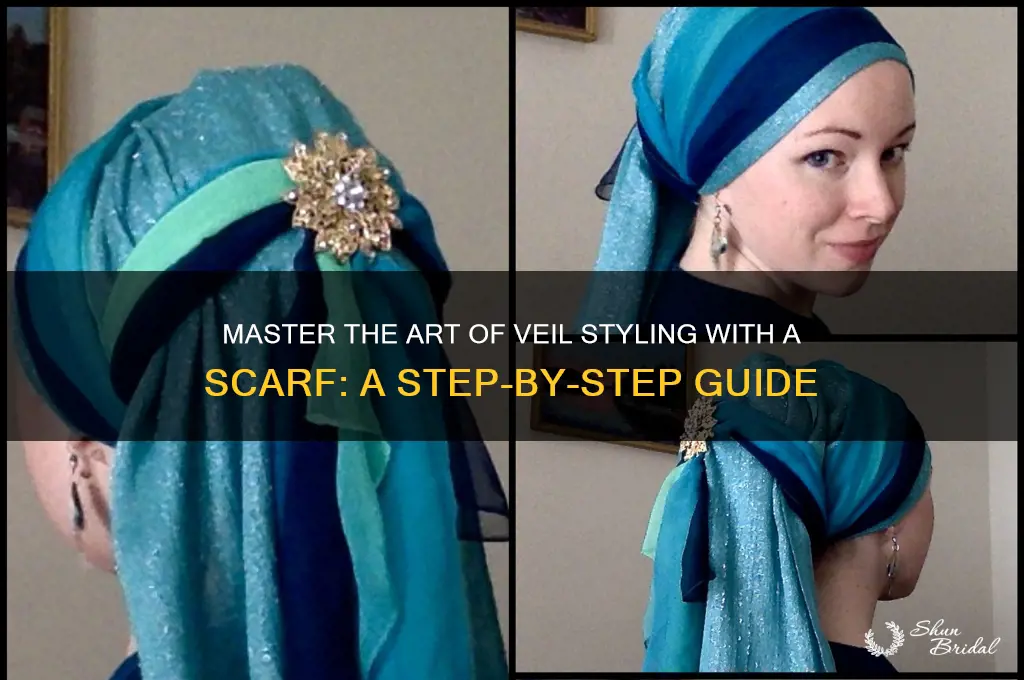 how to do veil with scarf