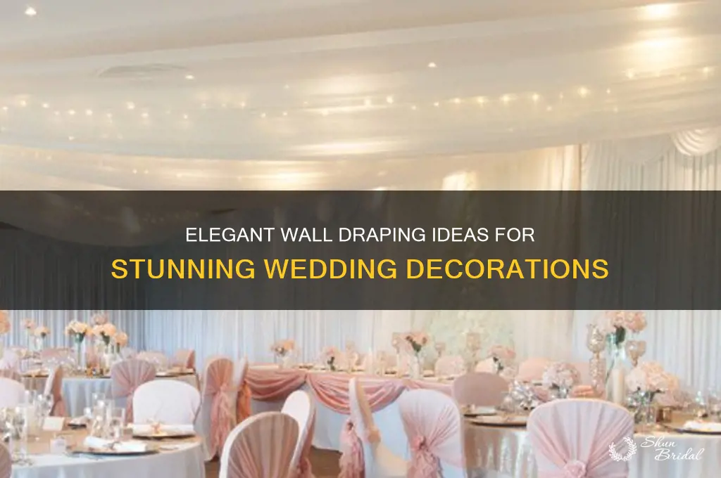 how to do wall draping for weddings