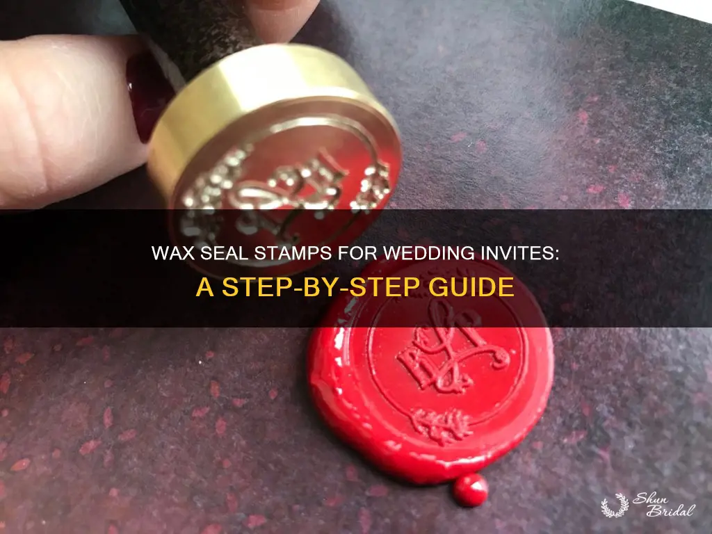 how to do wax seal stamps for wedding invitations