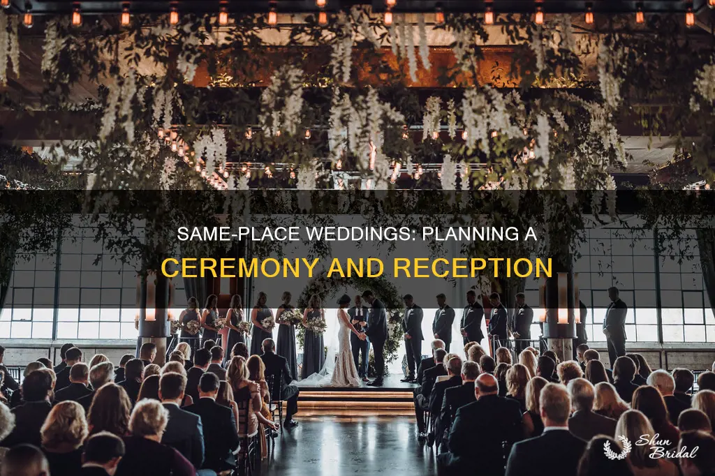 how to do wedding and reception in same place