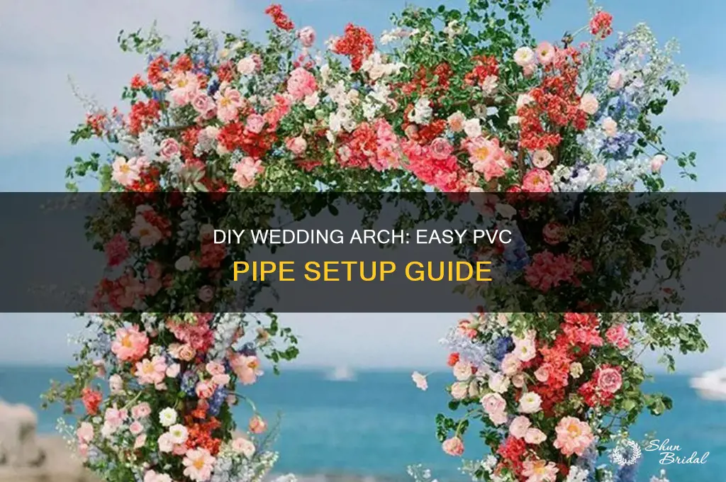 how to do wedding arch with pcv pipes