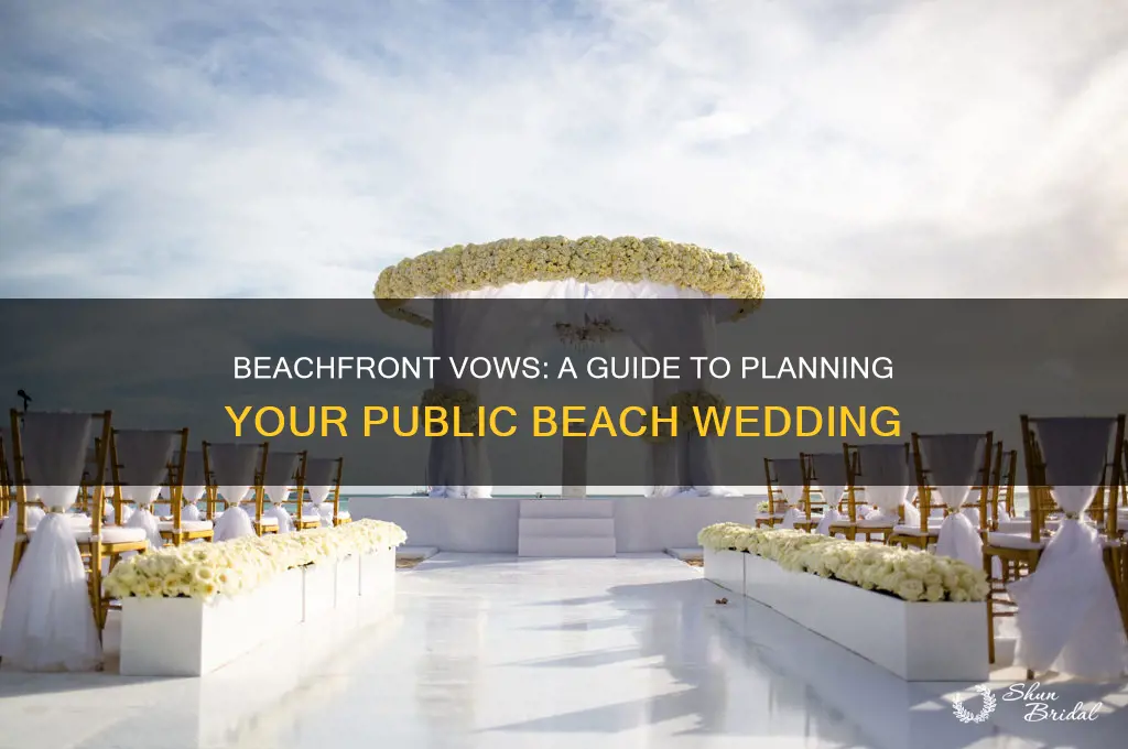 how to do wedding at public beach