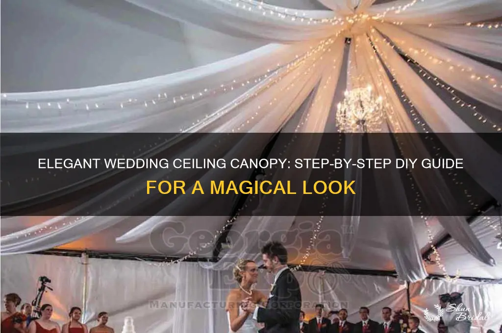 how to do wedding ceiling canopy