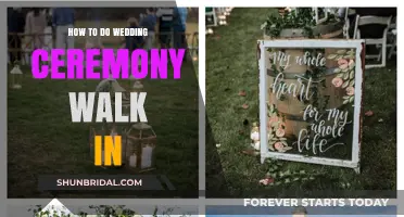 Mastering the Wedding Ceremony Walk-In: Tips for a Graceful Entrance