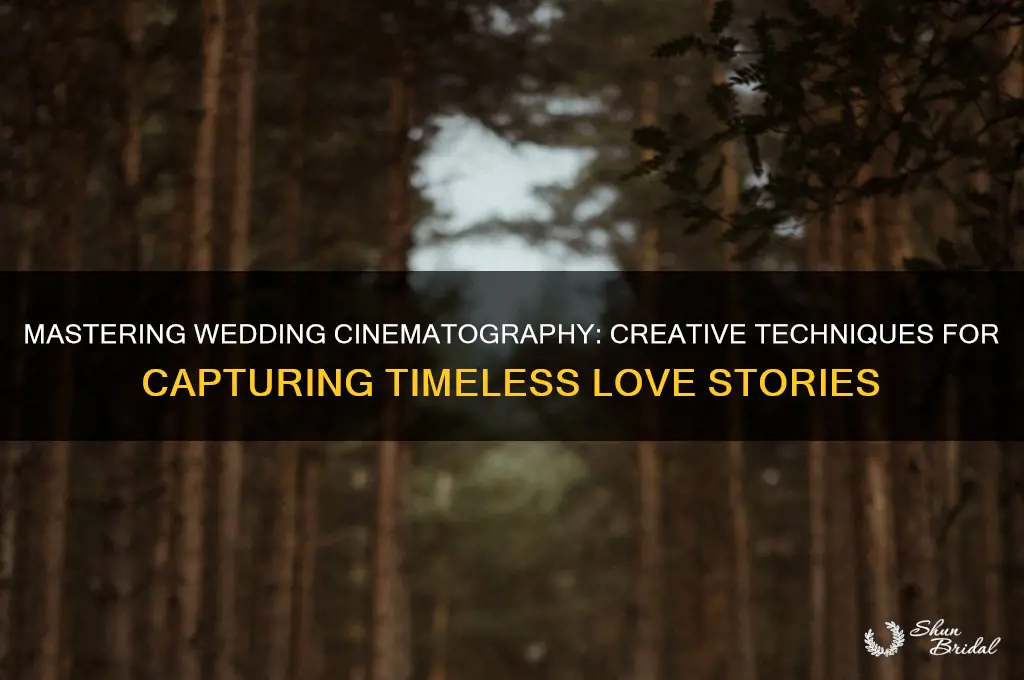 how to do wedding cinematography