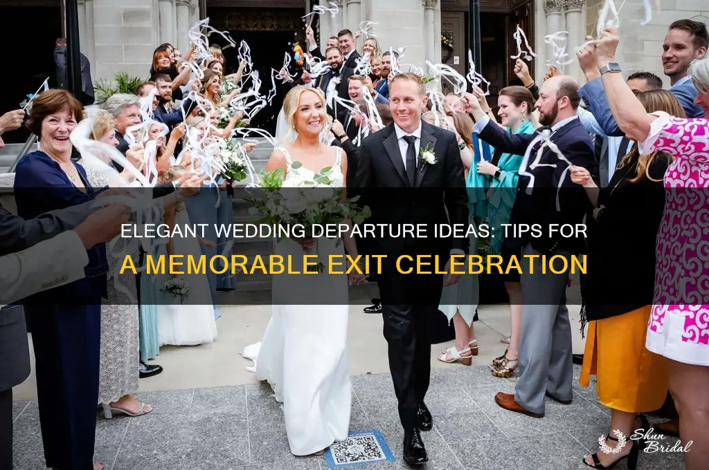 how to do wedding departure