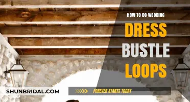 Creating the Perfect Wedding Dress Bustle Loops