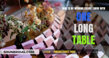 Guide to Escort Cards for Long Wedding Table Settings