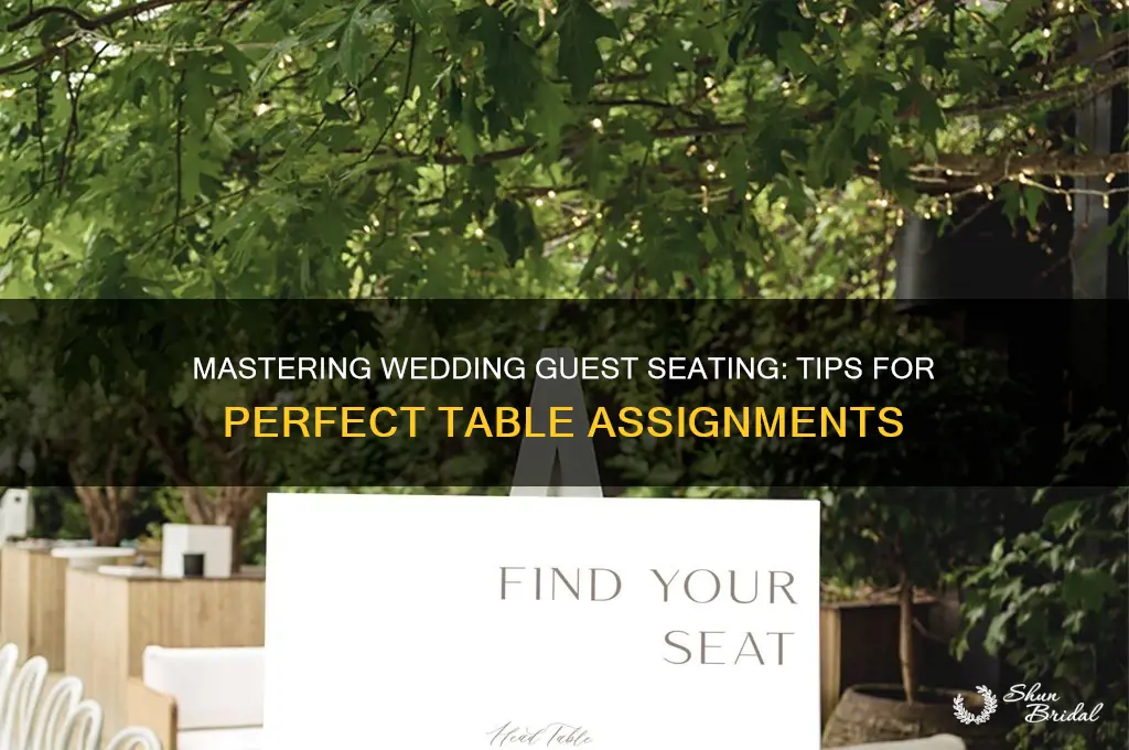 how to do wedding guest assignment