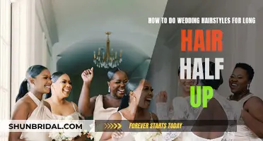 Long Hair, Half Up: Easy Wedding Hairstyles