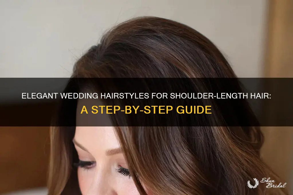 how to do wedding hairstyles with shoulder length hair