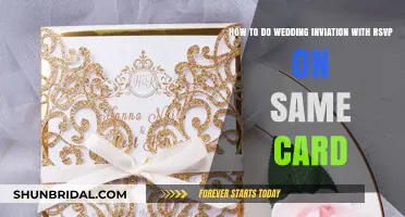 Elegant Wedding Invitations: Combining RSVP on a Single Card Effortlessly