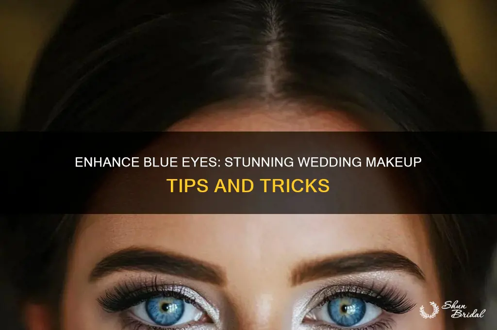 how to do wedding makeup for blue eyes