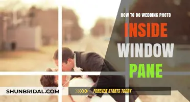 Capturing Wedding Photos Through a Window Pane