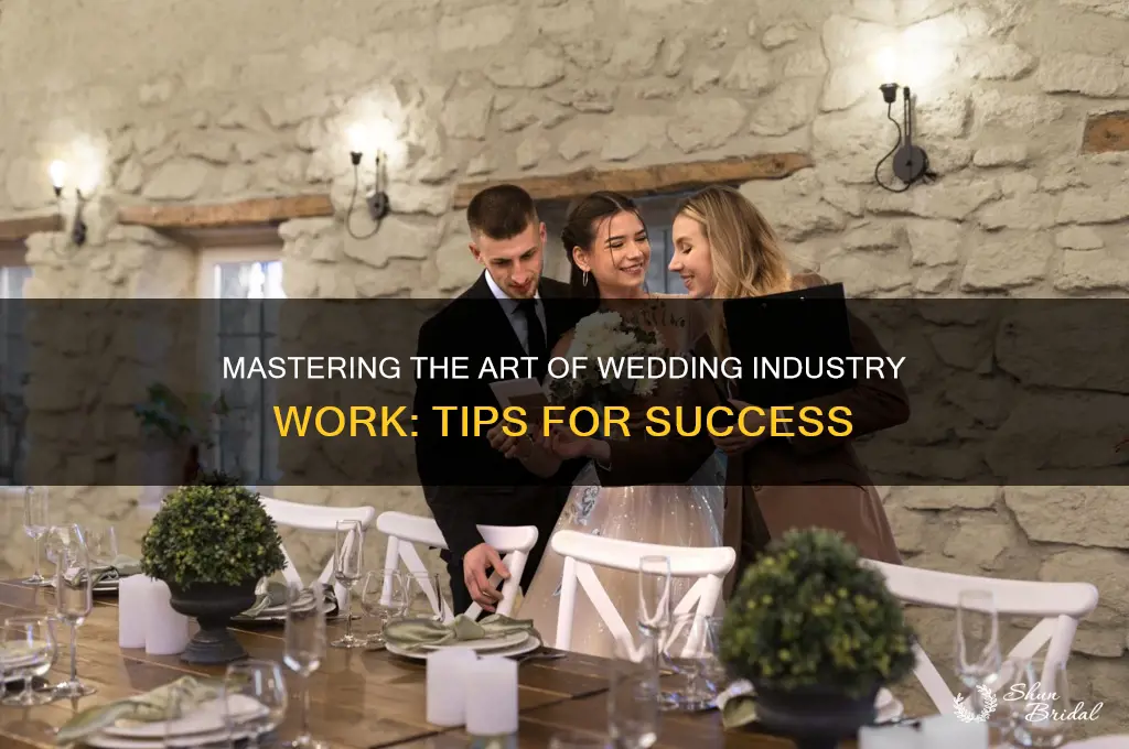 how to do work for the wedding industry
