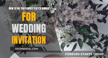 Conveying Plated Dinner Options for Wedding Guests: A Guide