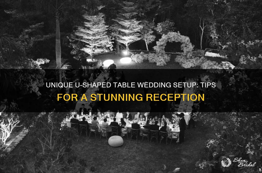 how to do you shaped table wedding