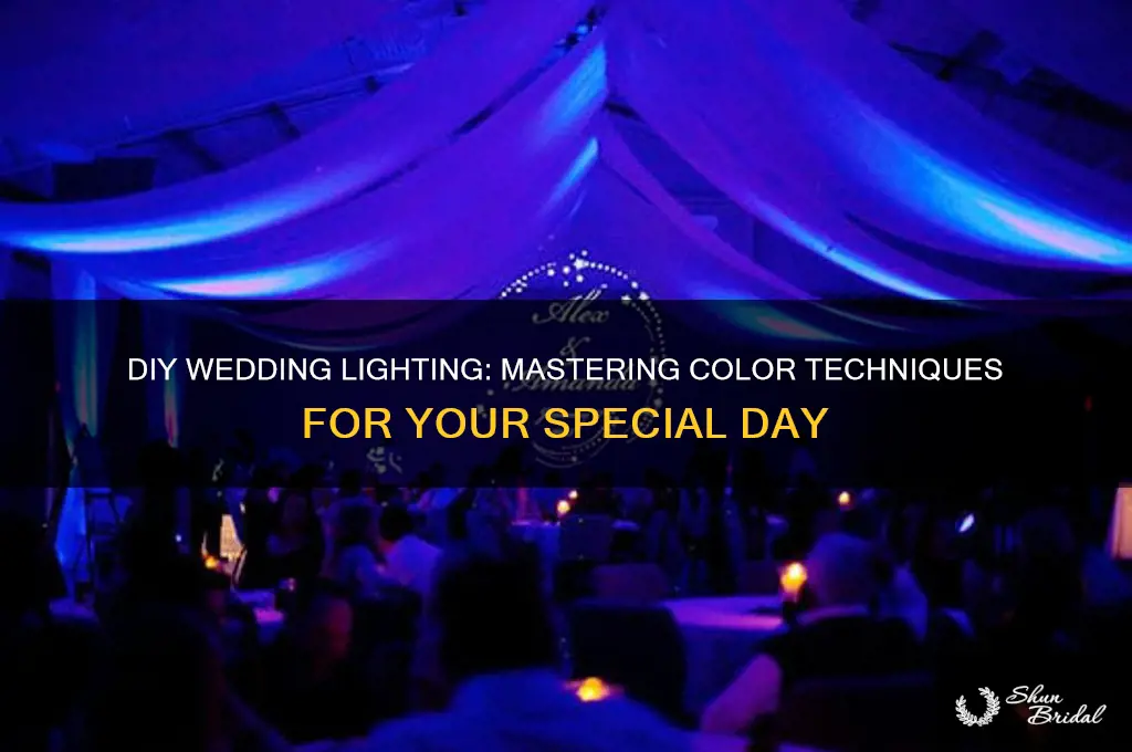 how to do your own color lighting for wedding