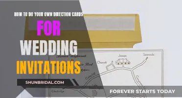 Creating Direction Cards for Wedding Invitations Yourself