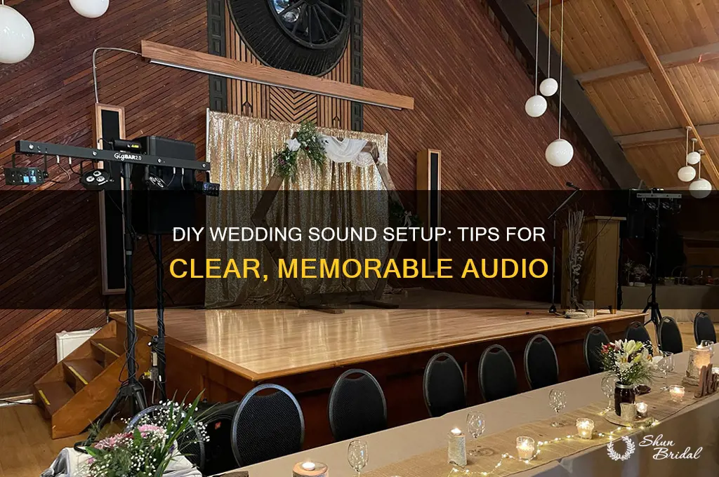 how to do your own sound at wedding