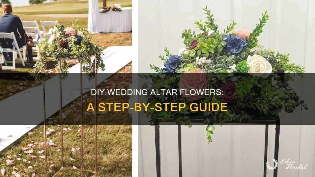 how to do your own wedding altar flowers
