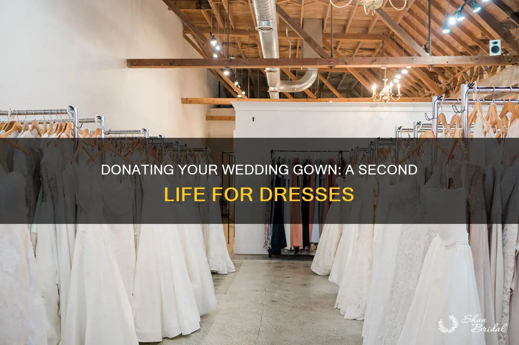 how to donate a used wedding gown