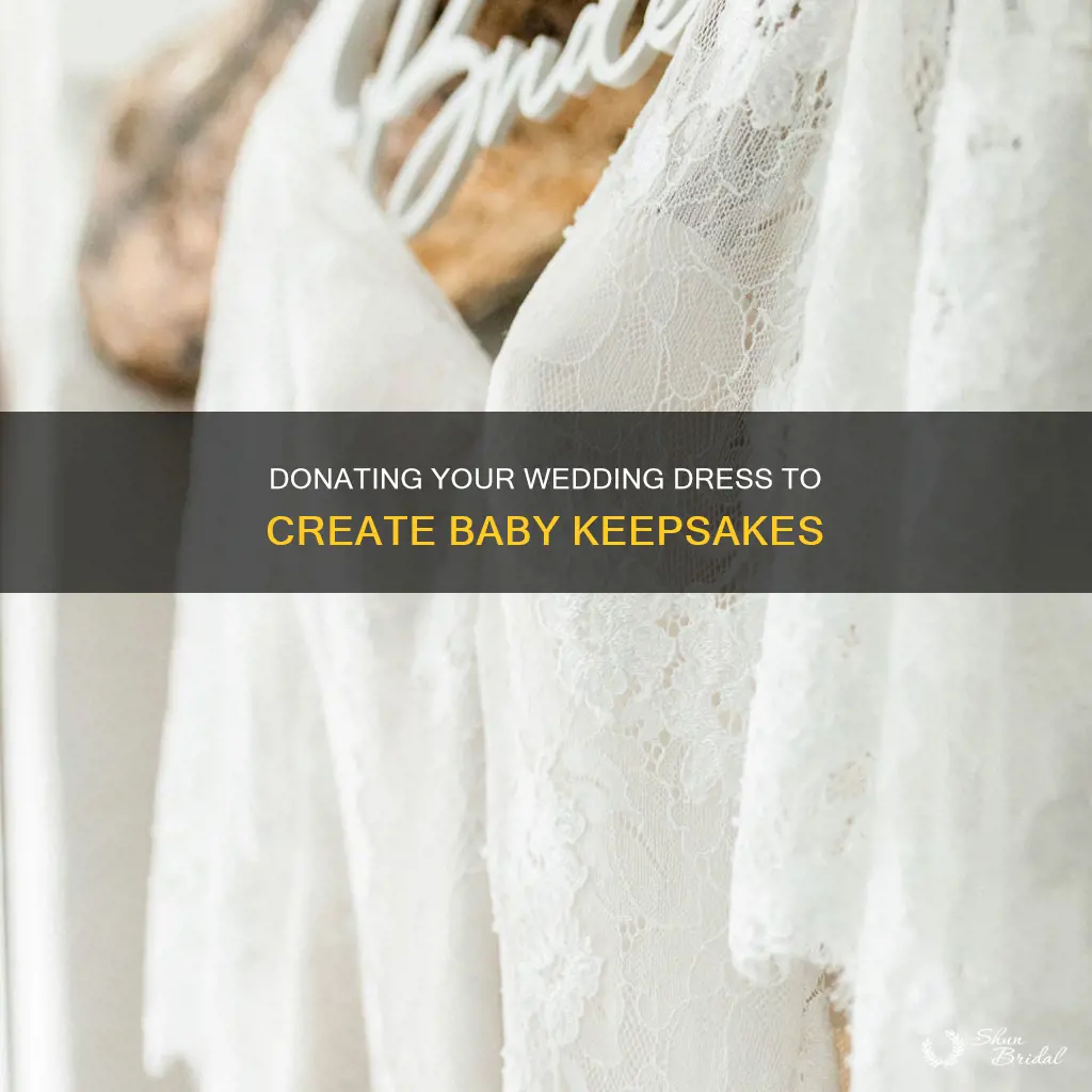 how to donate wedding dress for babies