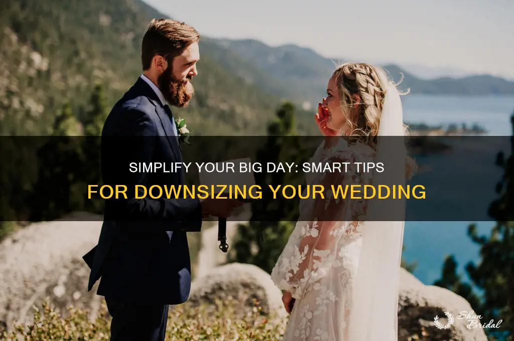 how to downsize a wedding