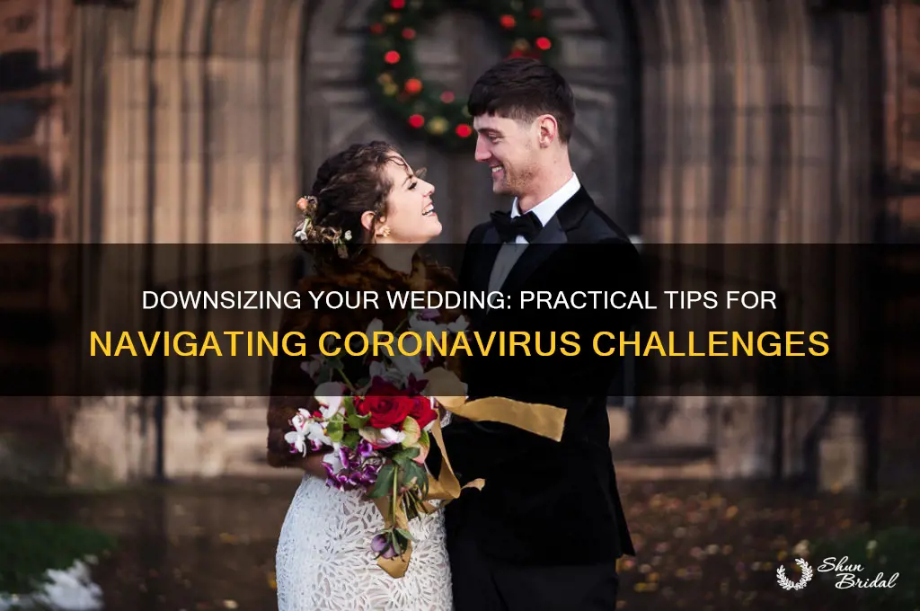 how to downsize wedding due to coronavirus