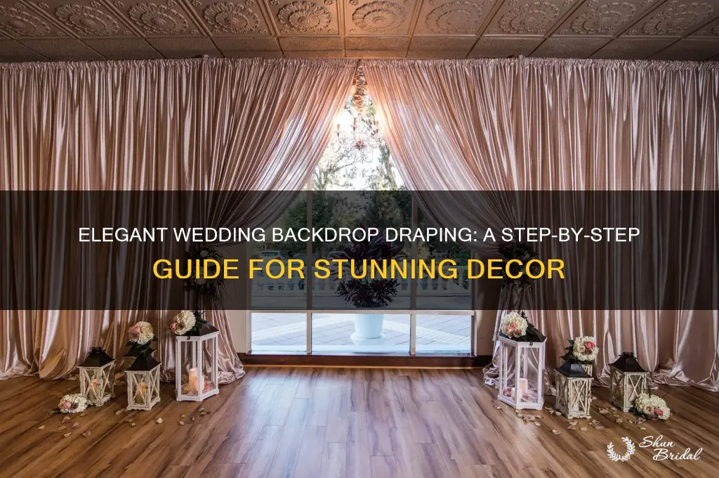 how to drape a backdrop for weddings
