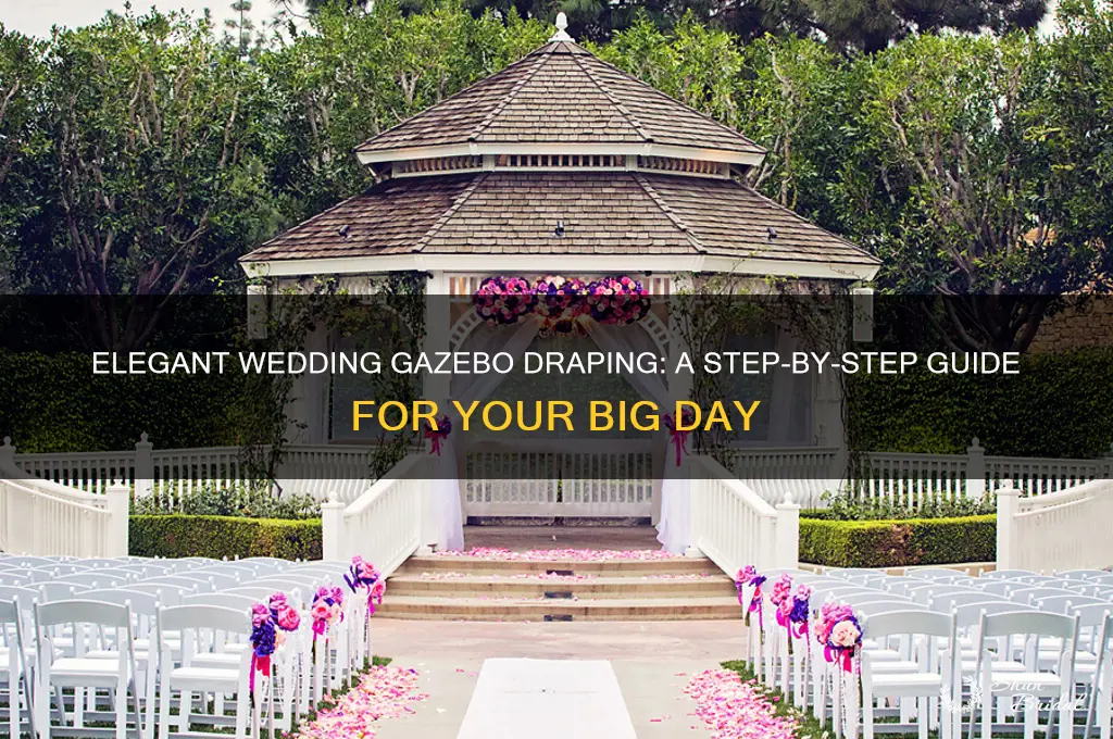 how to drape a gazebo for a wedding