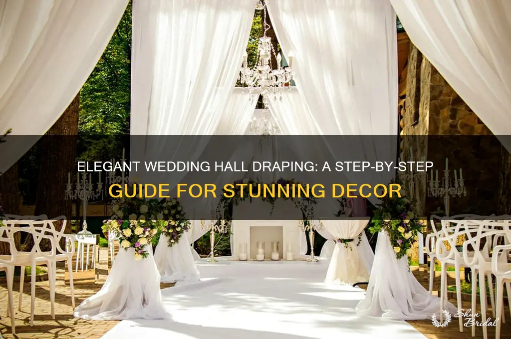 how to drape a hall for a wedding