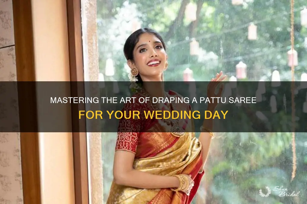 how to drape a pattu saree for wedding