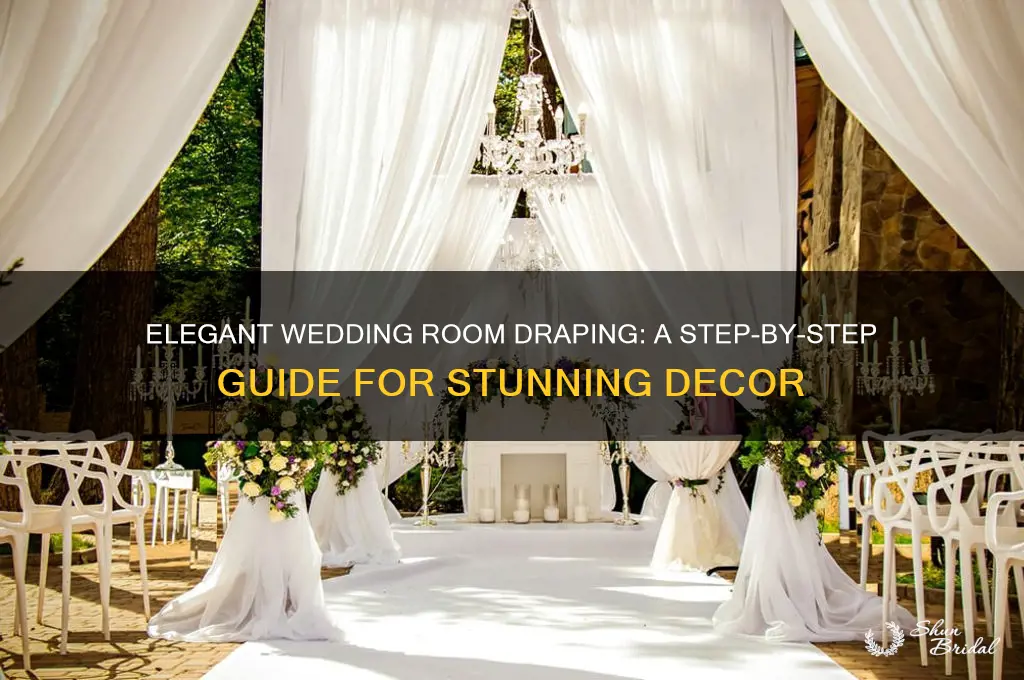 how to drape a room for a wedding