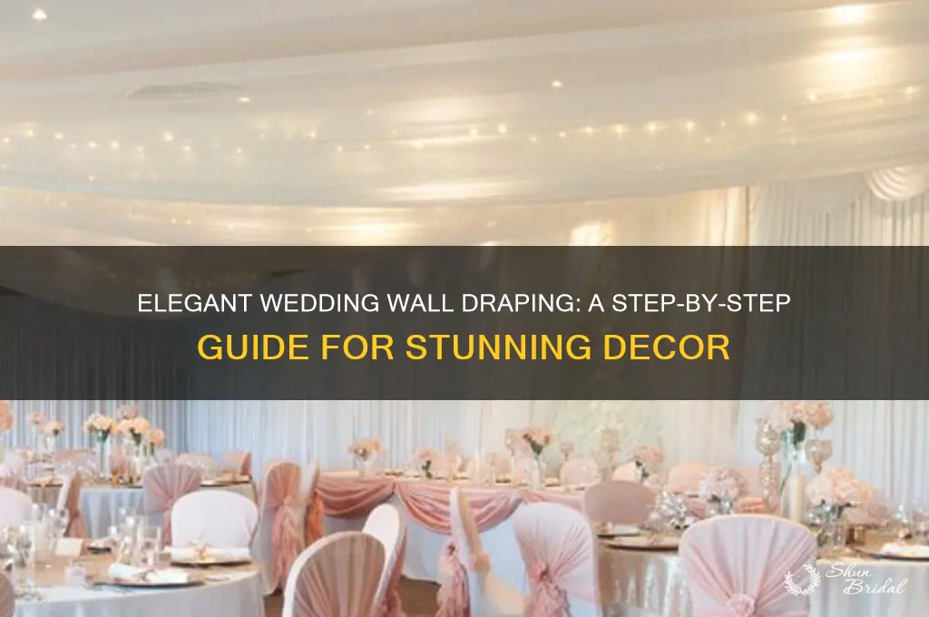 how to drape a wall for a wedding