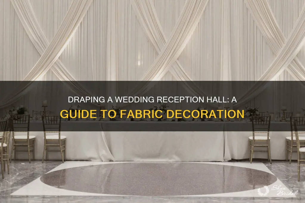 how to drape a wedding reception hall