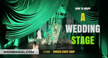 Elegant Wedding Stage Draping: Creative Tips for a Stunning Setup