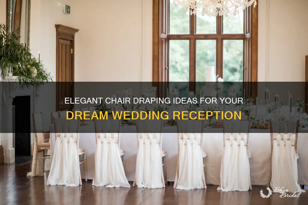 how to drape chairs for a wedding