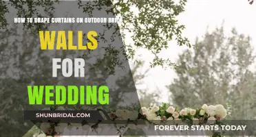 Elegant Outdoor Wedding Curtains: Draping Tips for Brick Walls