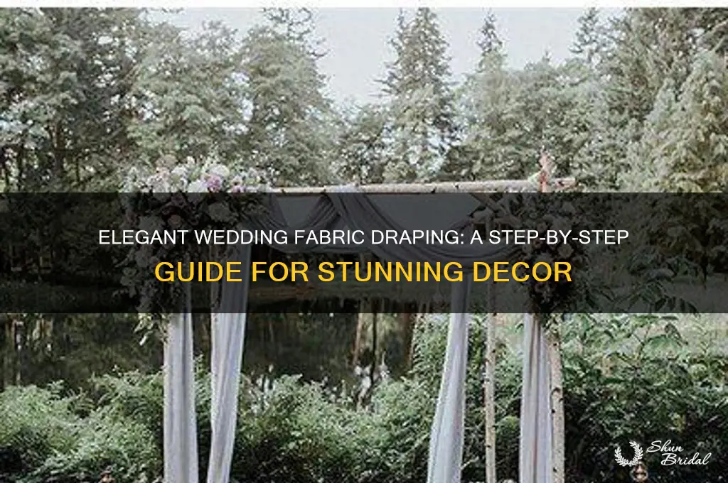 how to drape fabric for a wedding