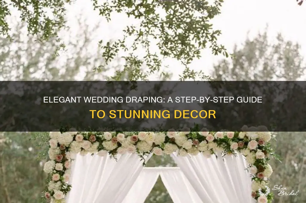 how to drape for a wedding