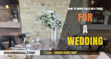 Elegant Tulle Table Draping Ideas for Your Dream Wedding Decor