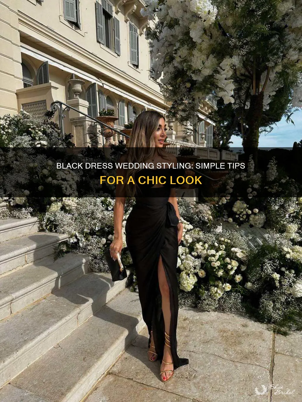 how to dress a black dress for a wedding