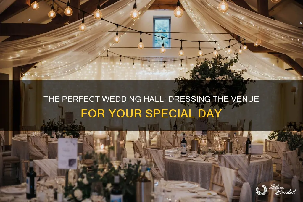 how to dress a hall for a wedding