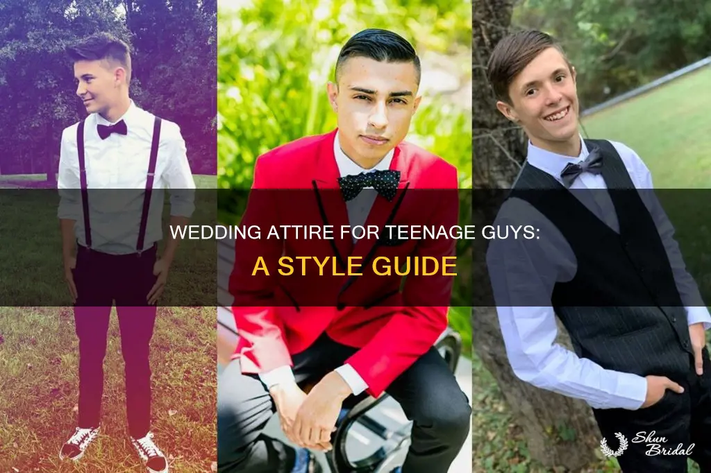 how to dress a teenage guy for a wedding