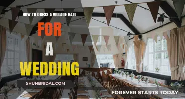 Village Hall Wedding: Dressing the Space for Your Big Day