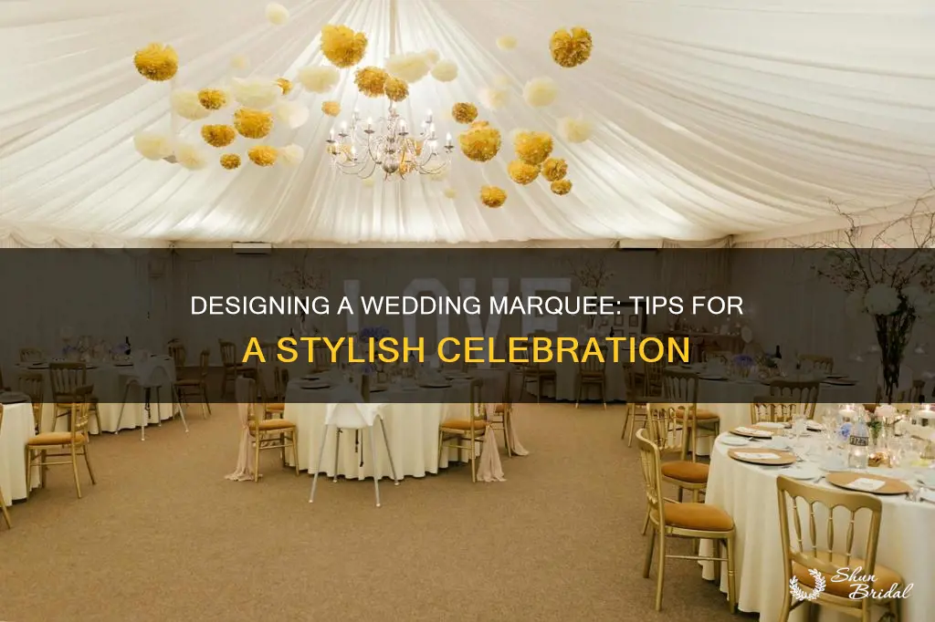 how to dress a wedding marquee